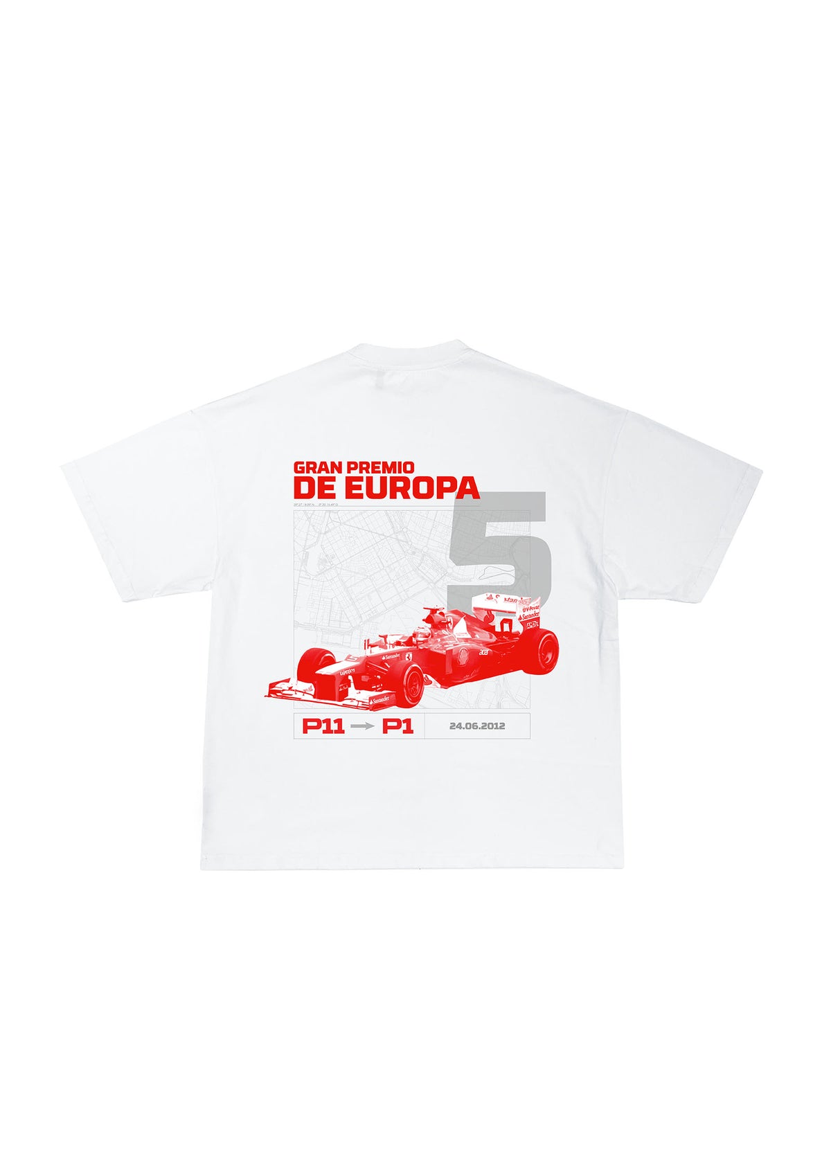 Camiseta Alonso "Europa 2012" - Blanco