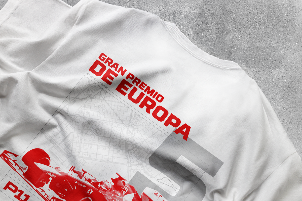 Camiseta Alonso "Europa 2012" - Blanco