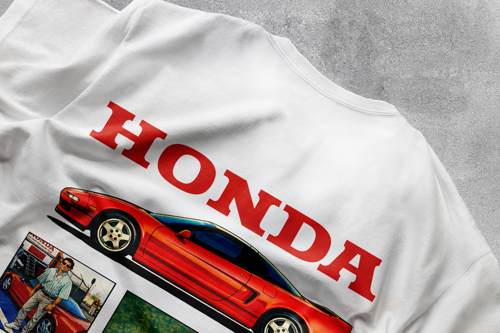 Camiseta Senna "Honda NSX" - Blanco