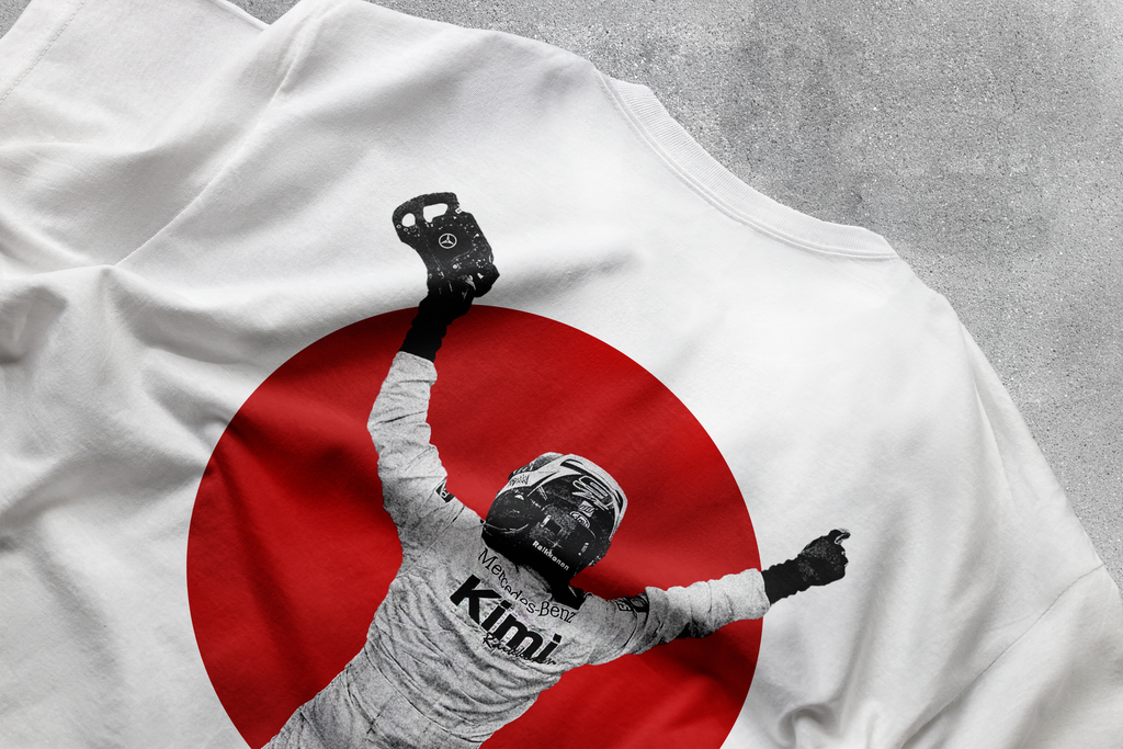 Camiseta Raikkonen  "Japón 2005" - Blanco