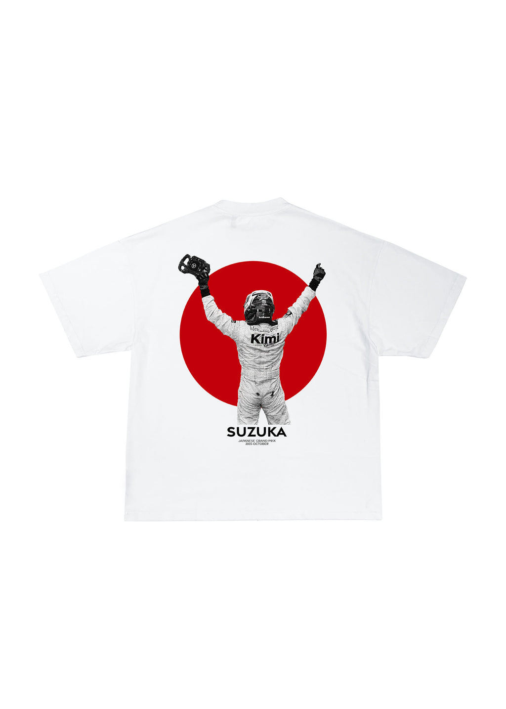 Camiseta Raikkonen  "Japón 2005" - Blanco